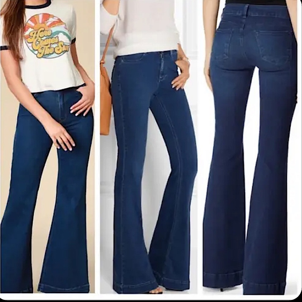 J. Brand The Doll Dark Wash Flare Bell Bottom Jeans